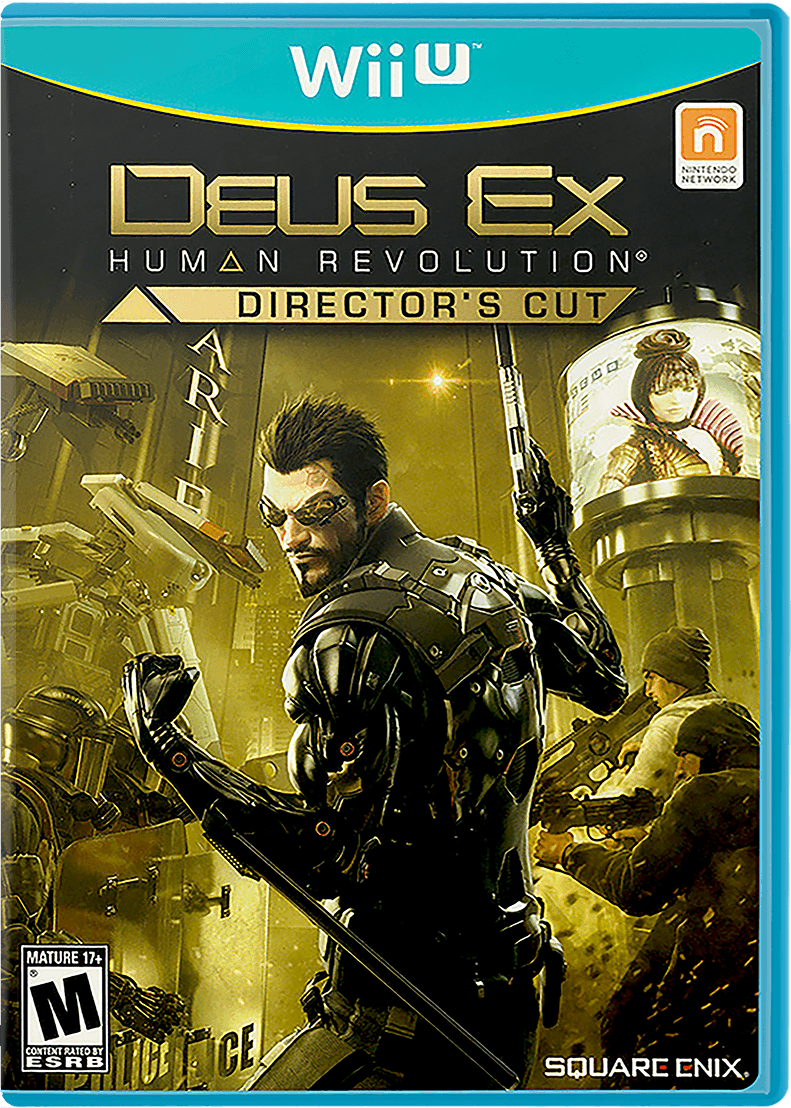 Deus Ex: Human Revolution Director's Cut box art for Wii U